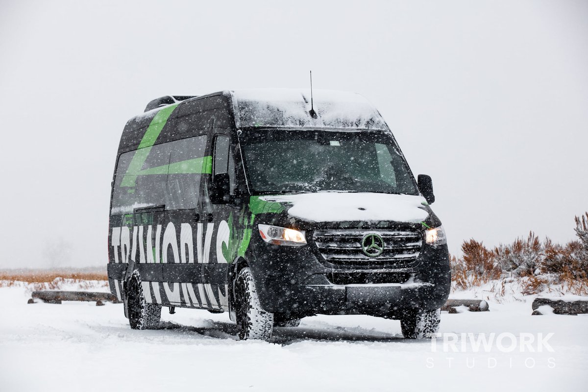TRIWORKSTUDIOS's tweet photo. She has been so loyal to us over the past couple of days. Cheers to you TRIBIEBER (Our Sprinter Studio) ... We couldn't have done the Jackson Hole, WY blitz without you. ❤️ @MercedesBenz @MercedesBenzUSA #MercedesBenz #triworks #triworkstudios #media #Marketing #agency #sprinter https://t.co/v0LHMUQg9H