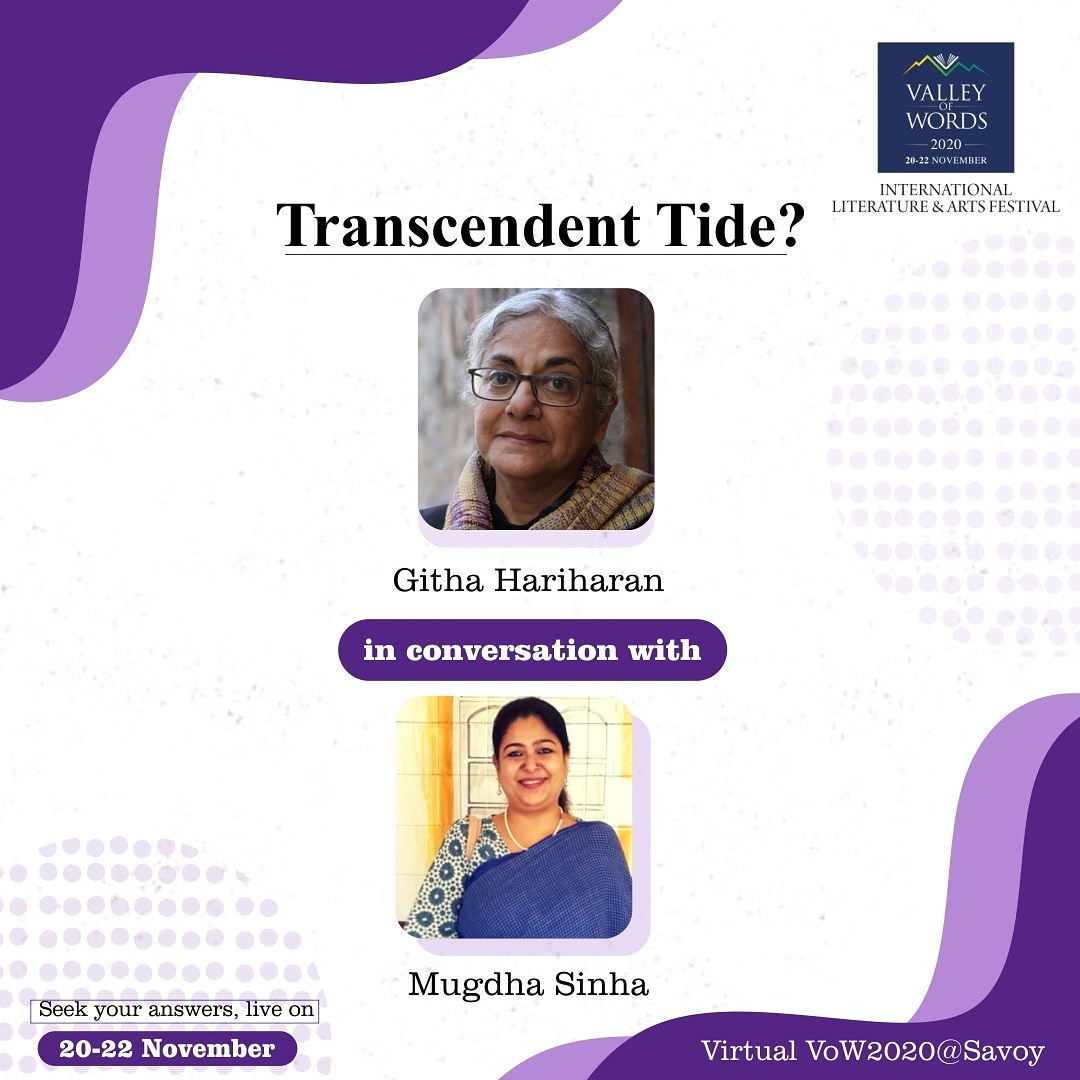 vowlitfest's tweet photo. Imbibe the answers to the contemporary question “Transcendent Tide?” through a live session at the Virtual VoW2020@Savoy, on 20-22 November.

Register now at https://t.co/1MAS6XME81

#VoWgoesVirtual #ValleyofWords #VoW2020 
#literature #virtualisthenewreal https://t.co/CHSmMeptdp