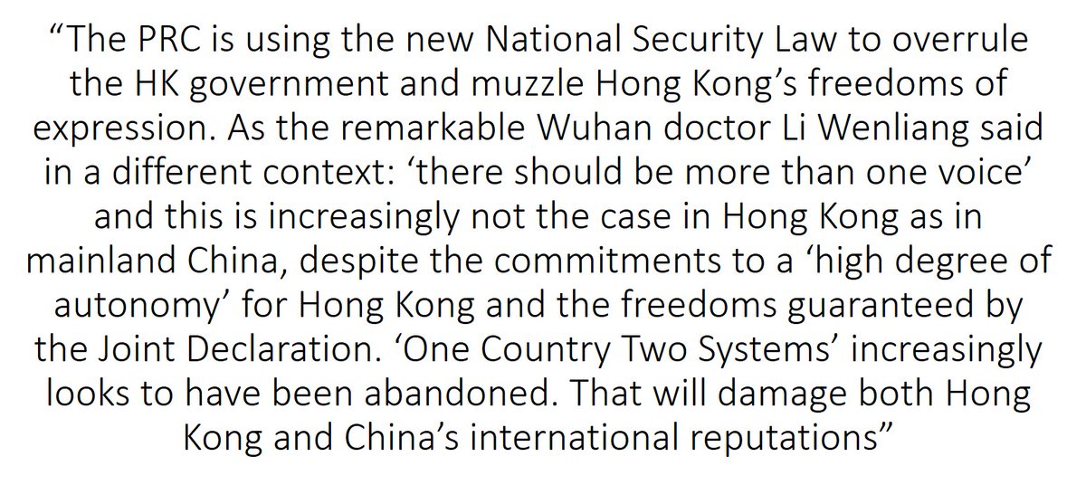 APPCG's tweet photo. APPCG Chair @RichardGrahamUK's statement today on the disqualification of #HongKong #LegCo politicians following yesterday's #NPCSC decision https://t.co/ahhQiw2nMx