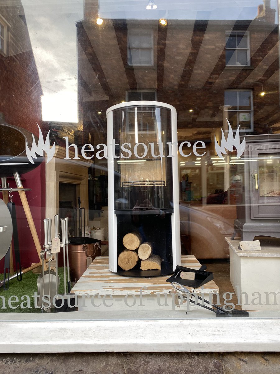 heatsourcerer's tweet image. #inspiration #rutland - whilst we are only open by appointment, we are hard working on our new website and updating our displays. What do you think of the new white @ConturaStoves 510G style that has joined our main window?