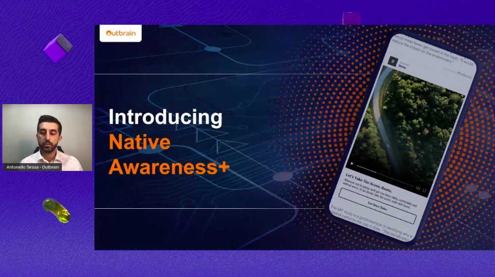 La Native Awarness è l'idea di <a href="/OutbrainIT/">OutbrainIT</a> : prendere gli elementi del social e applicarli all'open web. Come? Prendendo un link o una call to action, e applicarlo all'interno di un formato di article native ed in più, sfruttarlo tramite il formato mobile. 
<a href="/IABItalia/">IAB Italia</a>