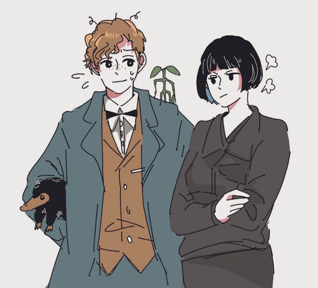 明日ファンタビだし〜と思って過去絵漁ったけど意外と枚数描いてなかった…… 