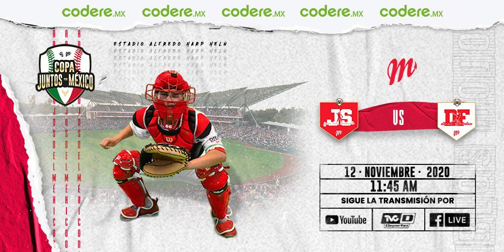 DiablosRojosMX's tweet photo. ¡ES HOY, ES HOY! 👀🔥

No te pierdas la transmisión del juego inaugural de la #CopaJuntosPorMx 🇲🇽🏆 @interceramicMX a través de @TVCDeportes, @Capital_21, @mmdeportesmx, nuestra página de Facebook y canal de YouTube 📺 

Cortesía: @CodereMX https://t.co/tU1OJHKVeC