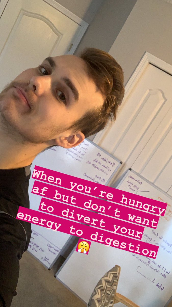 brettrbailey's tweet photo. Me EVERY morning 😤😤 Fasting is tough for me, I have a belief that I need to eat whenever I’m hungry, but being hungry is okay, and even healthy! https://t.co/JTforeyPKA