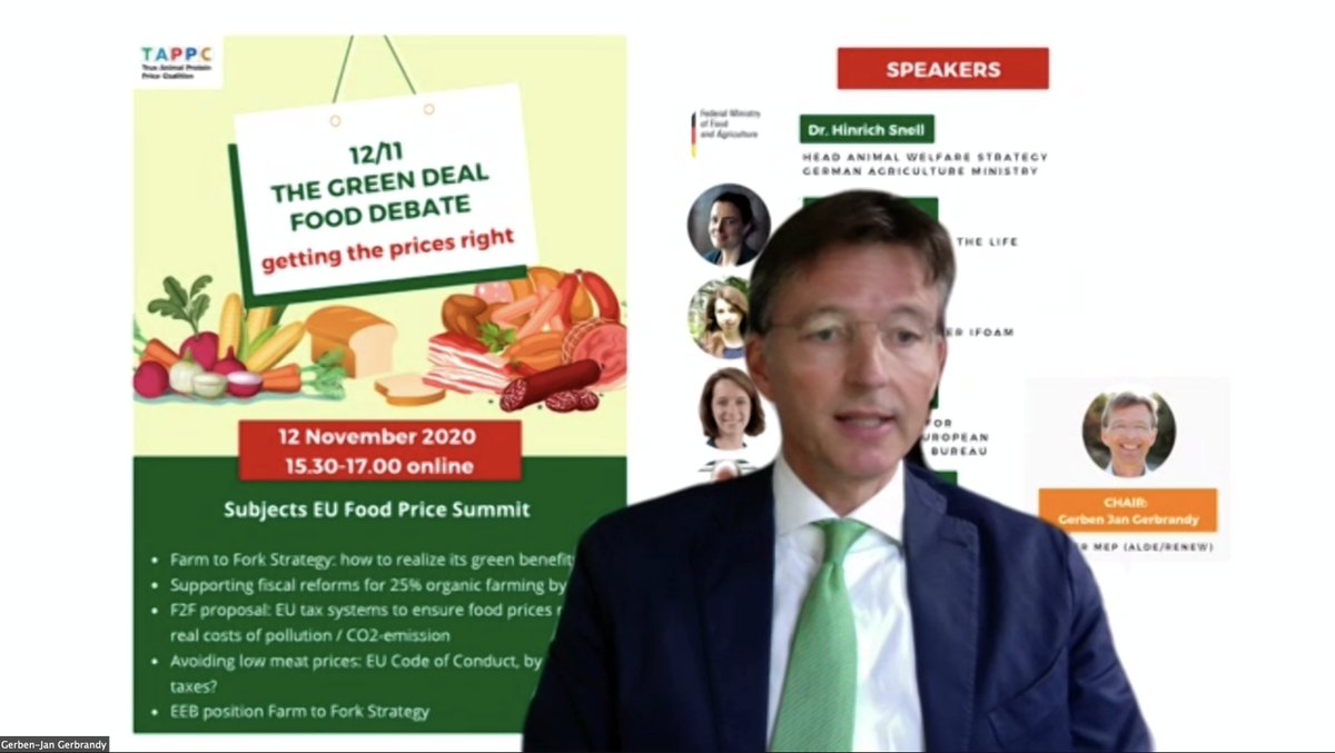 OrganicsEurope's tweet photo. @tappcoalition event "The #EUGreenDeal food debate - getting the prices right" has just started!
🗣 Soon we'll listen to our Policy colleague @89SilviaSchmidt, who will be talking about #TrueCostAccounting. 
👉 You can still tune-in https://t.co/edhlOYbWiS

#EUFarm2Fork https://t.co/m2RTm1U5QU