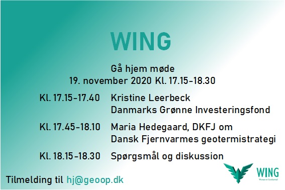 GeoopDK's tweet photo. Lyt med når Kristine Leerbeck fra @Gronfond og @DahlHedegaard fra @DkFjernvarme taler om #geotermi. Mødet er arrangeret af #WING (Women IN Geothermal) #dkgreen https://t.co/mo5RGN7Mit