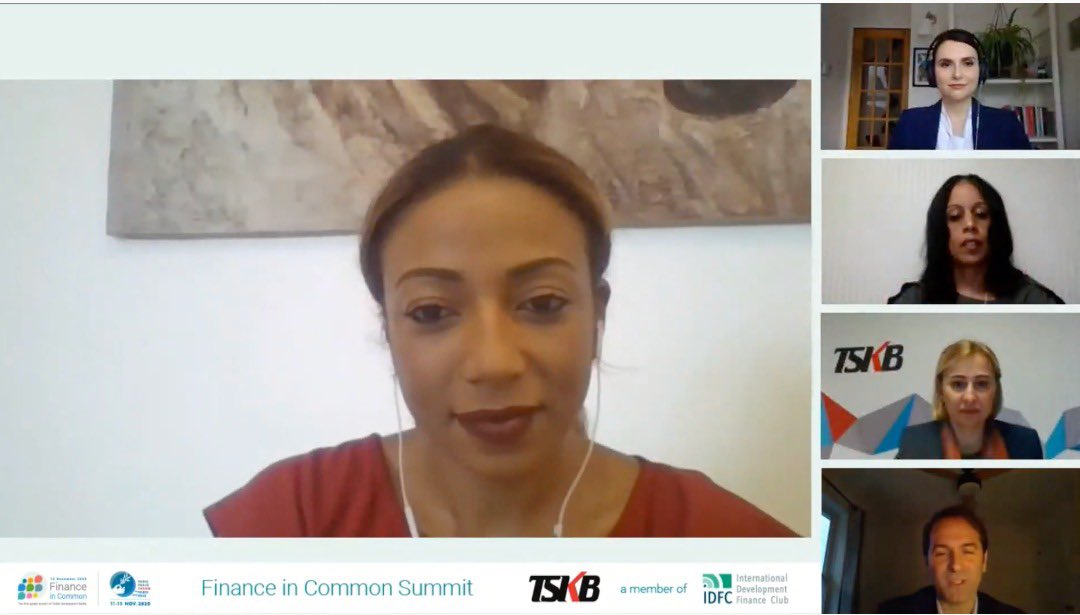 AfDB_Group's tweet image. “As the development institution of the continent, we believe investing in women is not only the right thing to do, it&apos;s the smart thing to do for a more inclusive, resilient society.” #AFDB Director of Gender, Women &amp;amp; Civil Society @VanessaMoungar #FinanceinCommon2020