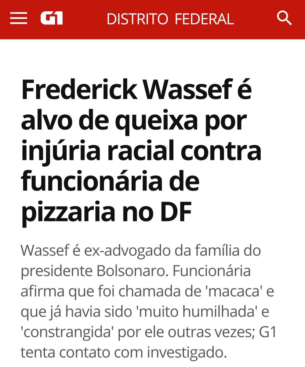 O advogado mentiroso Frederick Wassef agora ataca de racista também. Está bem assessorada a família do desgoverno Bolsonaro. Os cidadãos de bem monstrando suas caras a cada dia.
