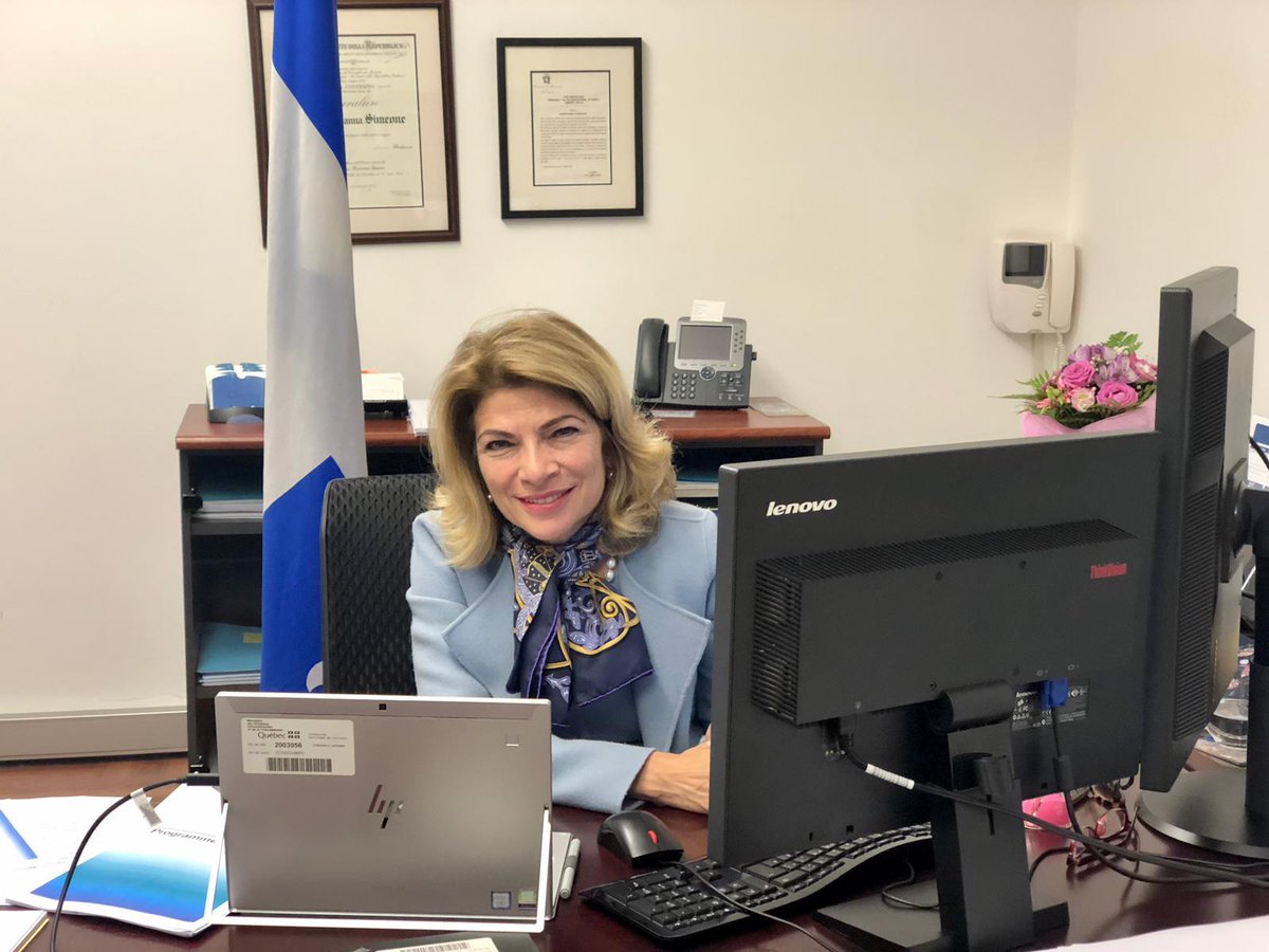 QuebecItalia_it's tweet photo. In occasione dell’Assemblea generale della @THE_WMF , ieri il Governo del Québec è stato presentato ufficialmente come partner istituzionale del #WMF. Il delegato del Québec in Italia, @MariannaSimeone  ha avuto modo di illustrare le ragioni di questa partnership! https://t.co/9n392hgrcO