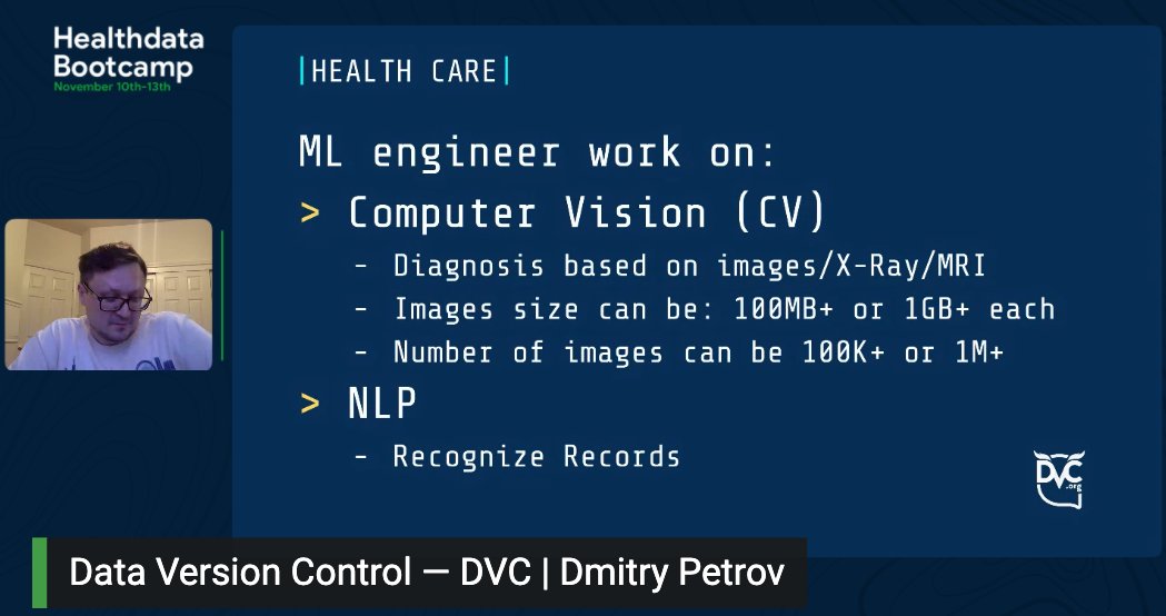dadosesaude's tweet photo. #HealthDataBootcamp
@FullStackML
"If you asked me 5 years ago I wouldn't say that, but what I see today are a lot of opportunities using Machine Learning in Healthcare."
@DVCorg https://t.co/5ljV9KVckg