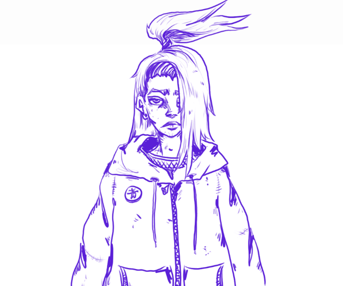 Crandreary's tweet photo. scuffed Deidara ::) work in progress #naruto #Deidara #artisanexplosion #ArtistOnTwitter #illustration https://t.co/9V5bYFgViP