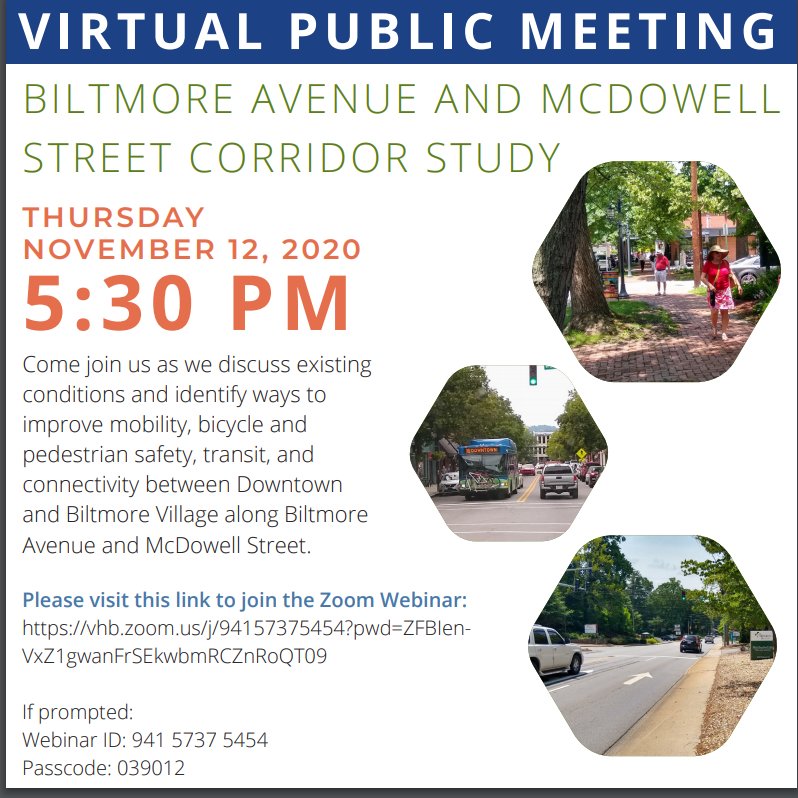 barbmee's tweet photo. Virtual Public Meeting TONIGHT - 11/12/20, 5:30p
#AVL #AVLgov https://t.co/AA8oO8wDP9