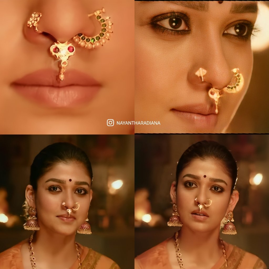 Non Piercing Nose Ring with Chain, Clip on Nose Ring, flower Nath Nathiya,  Bohemian Style Golden ASIAN Rajhistani Nonpierced Nath Chain Pierced Nose  Ring Bridal Nath Nose Pins - Nathiya - Naak