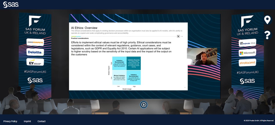 PeterLavers's tweet image. Hugely relevant and high priority topic in the #NewNormal: &quot;Ethical #AI – a practical approach&quot; at the #SASForumUKI. #ethics #datascience #CX #custexp #analytics #insight #CRM #customerbehaviour #transformation #customercentricity #SAScollaborator @SASsoftwareUKI