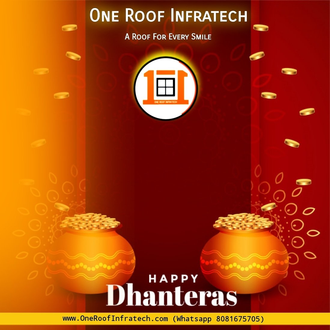 1RoofInfraTech's tweet photo. धनतेरस की आप सभी को बहुत बहुत शुभकामनाएं
#HappyDhanteras #ShubhDhanteras 
#शुभधनतेरस https://t.co/SgqV3aJ6Y3