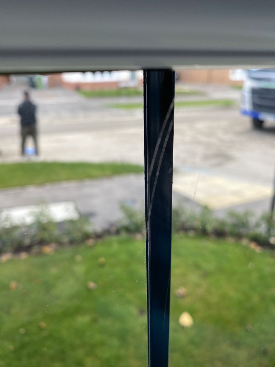hedgey3's tweet photo. @EmplasWindows @EmplasWindows had your customer care round today after almost a year of waiting. Replaced our glass with a piece that was more scratched than the original. #emplaswindows https://t.co/VBqihWdJHf