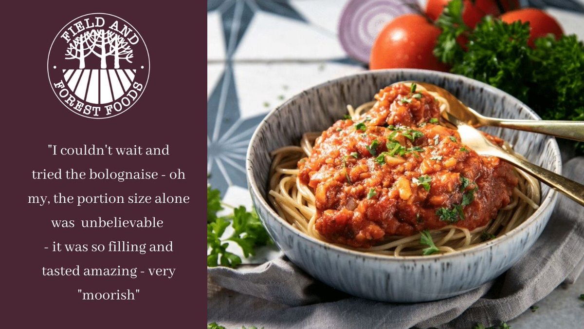 Here's what our customers say about our delicious #meatfree bolognaise with linguine. Available in pre-portioned trays ready to microwave. #plantbased #vegan #readymeal #foodservice #foodies