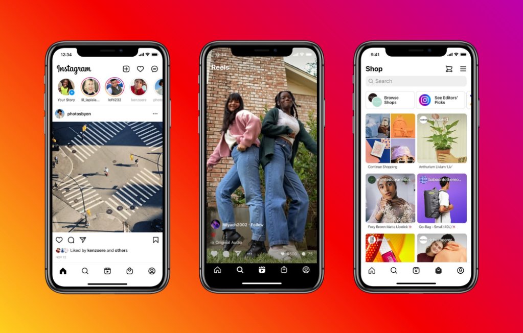 aalouarn's tweet photo. [NEW] Instagram fait évoluer son design en ajoutant une 'Shop' tab > https://t.co/CSyTIq2BKD https://t.co/fvVJb3GlKN