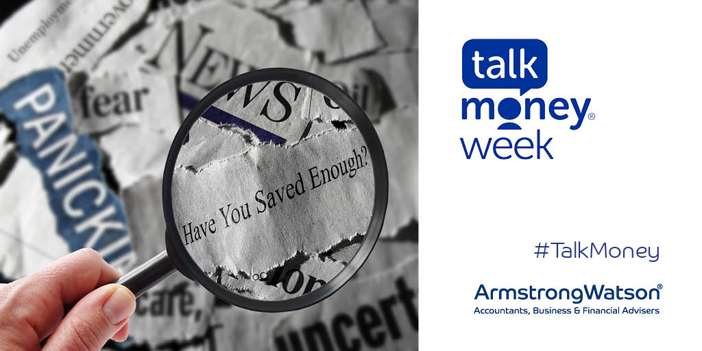 ArmstrongWatson's tweet photo. Today we're encouraging you to think about #retirement and ask yourself if  you're on track to #retire when you want to? Have you saved enough to retire comfortably? #TalkMoney #Saving #financialplanning #pension
https://t.co/zPCrhEoFI9 https://t.co/5DuG0KouBk