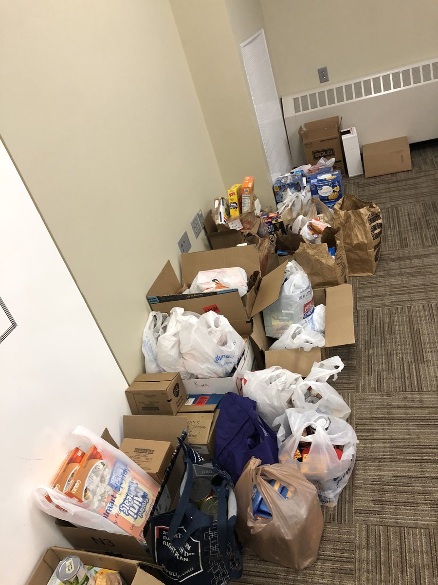 Successful food drive! Good job everyone! #proudofthepride