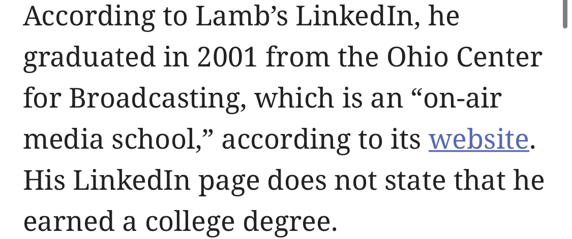 14/ You criticized his past employment and then attacked his new position with  @GovRonDeSantis and minimized his role…while still dedicating an entire article to him. Grow up.