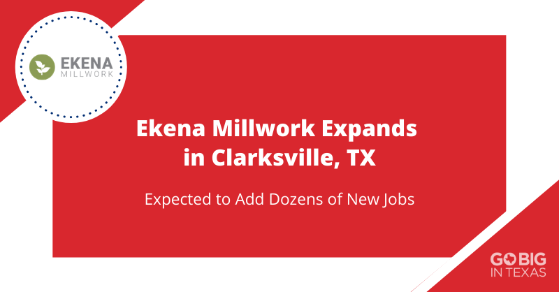 GoBigInTexas's tweet photo. Manufacturing company @EkenaMillwork has announced an expansion of its facilities in Clarksville, TX, adding dozens of new jobs and boosting the area economy. #GoBigInTexas https://t.co/xMxb7U5gyZ https://t.co/XNJ8t1AThn