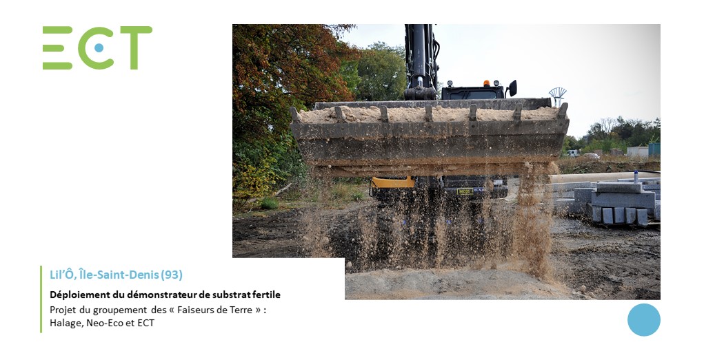 groupe_ECT's tweet photo. « Faiseurs de terre », regroupant @HalageAssociat1, Neo-Eco et #ECT, déploie son démonstrateur de #substratfertile 100% recyclé, local et solidaire, sur le site de Lil'Ô (93).
Plus d'infos : https://t.co/81IIZ68QmR
#environnement #végétalisation #technosols #terresexcavées https://t.co/zN8je0lL9h