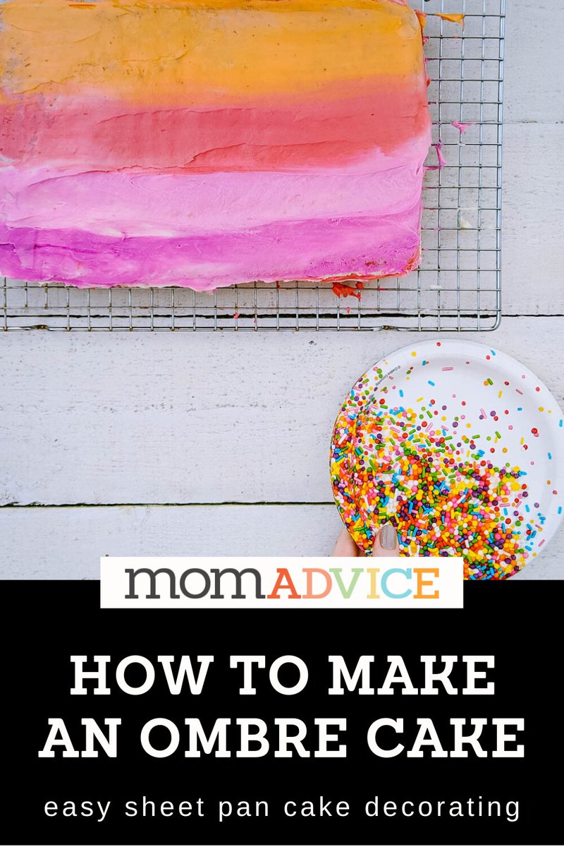 momadvice's tweet photo. #AD: Check out the new @MarthaStewart , “Martha Stewart’s Cake Perfection,” from @crownpublishing. #marthascakeperfection is how we made this GORGEOUS Ombre Sheet Pan Cake. Check it out the full tutorial HERE: https://t.co/IP2bbRoo9P https://t.co/nVgCEp8Q5k