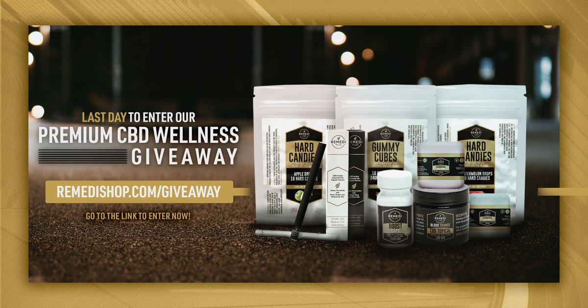 RemediShop's tweet photo. ✨GIVEAWAY ✨ Don't miss your chance to e=nter our Premium CBD Wellness Giveaway sweepstakes to win $250+ of CBD-infused edibles, capsules, bath bombs, topical lotion, and diffuser pens! Go to https://t.co/cJE0xMzkgs to enter!
.
.
#premiumcbdwellness #cbdgiveaway #remedishop https://t.co/Lzv1Ggg5EG