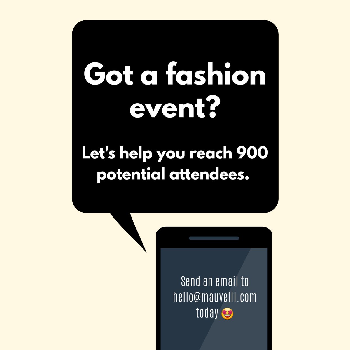 We can help you reach willing attendees for your next fashion event. Slide into our DMs today. We got you. 😎

#fashion #business #events #fashionevents #businessnews #eventsinfashion #marketingdigital #fashionvideos #fashionevents