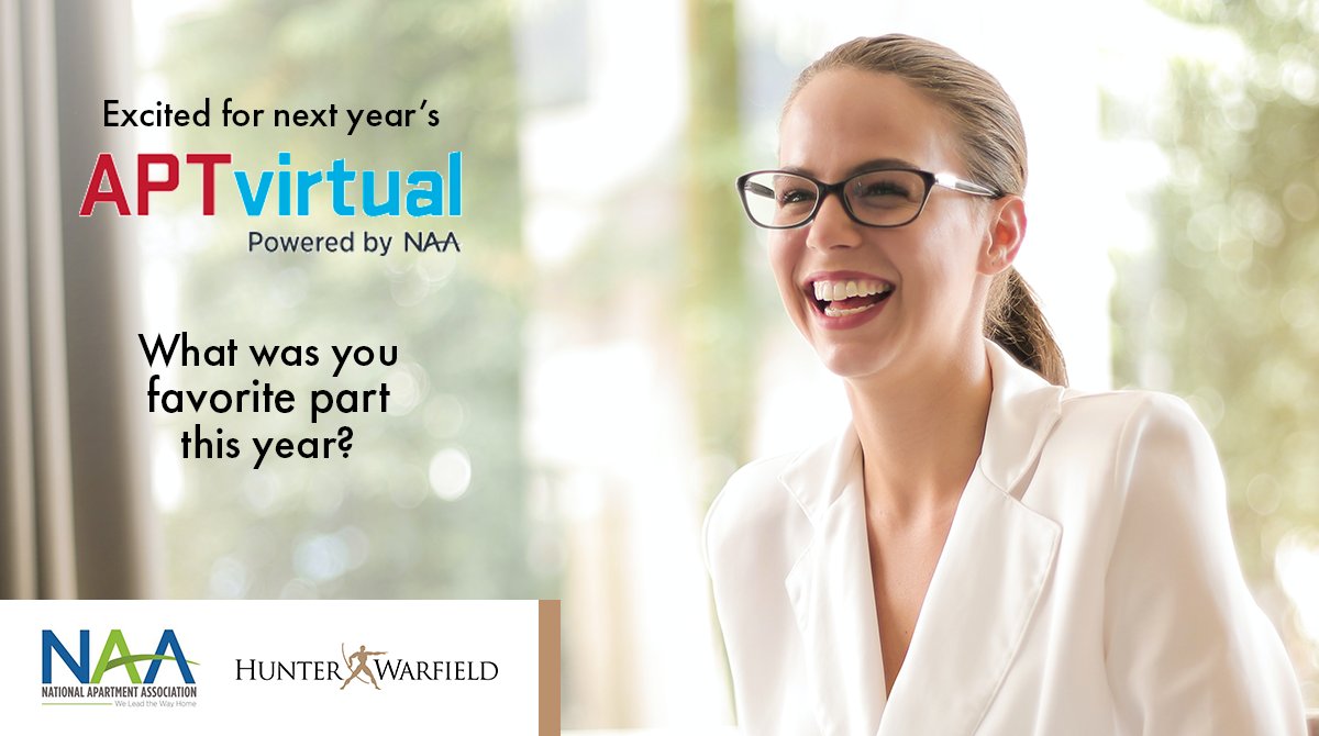 Res_Interface's tweet photo. We miss you all already! Excited to see what @NAAhq has in store for us next year. What was your favorite part?
#APTvirtual #DelinquencyManagement #RevenueRecovery #DebtCollection #Multifamily https://t.co/d9JvYslgoY