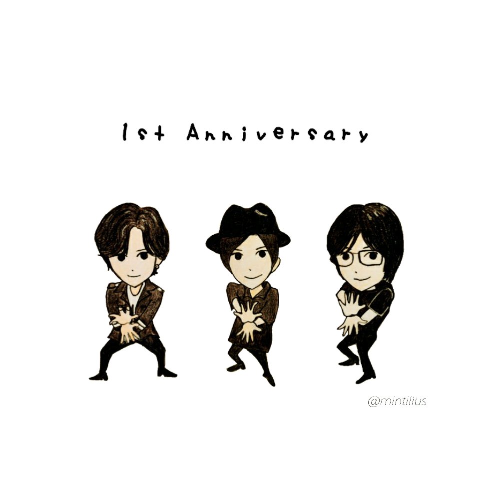 Mintillus's tweet photo. WANDS 再始動発表 1st Anniversary✨

#WANDS #WANDS_Fanart
#上原大史 #柴崎浩 #木村真也
#WANDS再始動発表1st_Anniversary

@WANDS_INFO https://t.co/YzzUHuAGkq