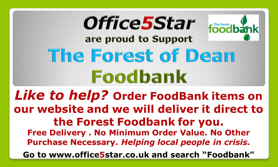 OfficeFiveStar's tweet photo. You are invited to donate much needed food to the #ForestFoodBank via our website https://t.co/fSmyn0zj32.
Items from 65p.
No Minimum Order Value.
No Other Purchase Necessary.
Buy 3 Foodbank Items and Office 5 Star will donate another one FREE !
This is a non-profit making https://t.co/QUGc2RJ1qS