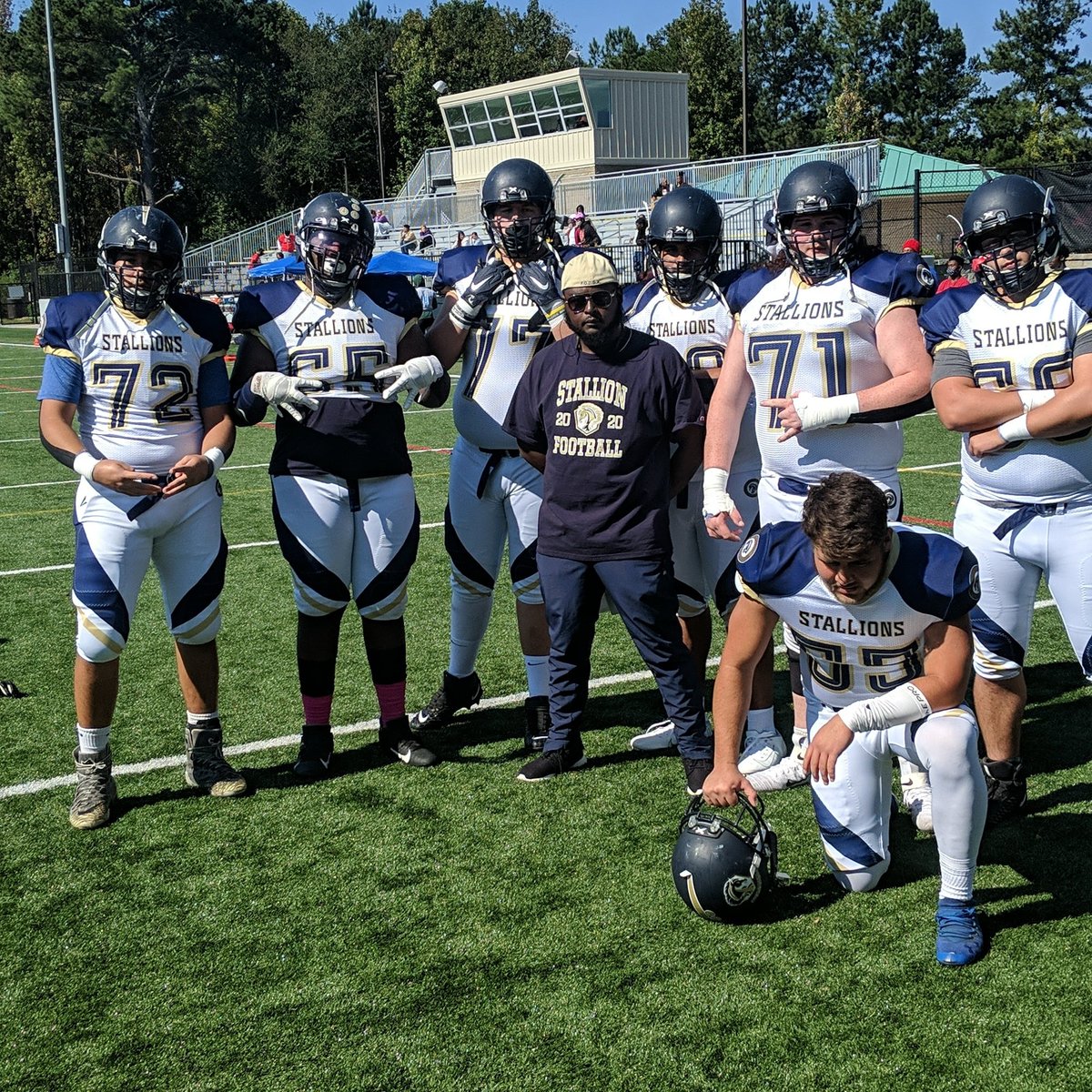 CoachAhki's tweet photo. I feel like we are the best PG Oline in the country. If you feel like your PG Dline better line it up this spring https://t.co/ny18P3PIy3