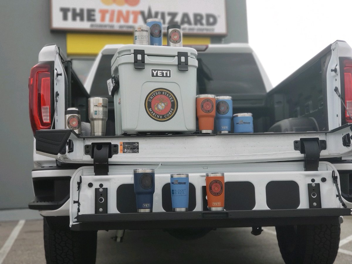 thetintwizardnc's tweet photo. In honor of The @USMC Birthday and #Veterans Day we are offering 20% off a #tinting service as well as a #Free #Yeti Tumbler (thru Sat. 11/14)  Stop by 1131 #Western Blvd to enter to win a @YETICoolers No purchase necessary.  Thanks to @BudgetBlindsJax for their participation! https://t.co/Yf8UmMpCDT