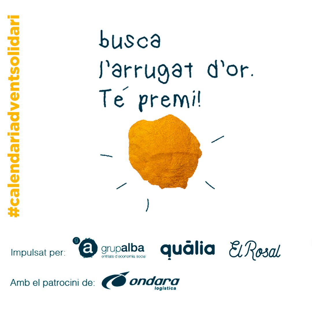 OndaraLogistica's tweet photo. Nuestros amigos @assosciacioalba han escondido “Arrugats” de oro en los calendarios! ⭐ Los 5 afortunados/es podrán hacer una visita personalizada a su obrador y se llevarán el cuento de los “Arrugats”. Un premio muy 🔝! #ondaralogistica #navidad2020 #ilusion #RSE https://t.co/bmZy37ih6k