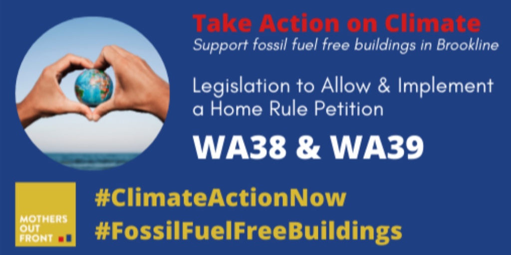 BrooklineMOF's tweet photo. Brookline residents want a swift, just transition away from fossil fuels. Brookline Town Meeting members: please vote in favor of #WA38 & #WA39. #HomeRulePetition #FossilFuelFree #ClimateAction #Renewables #ActOnClimate #BeyondGas @ClimateActionBr @TommyVitolo @RockyMtnInst https://t.co/rKzQFAixcW