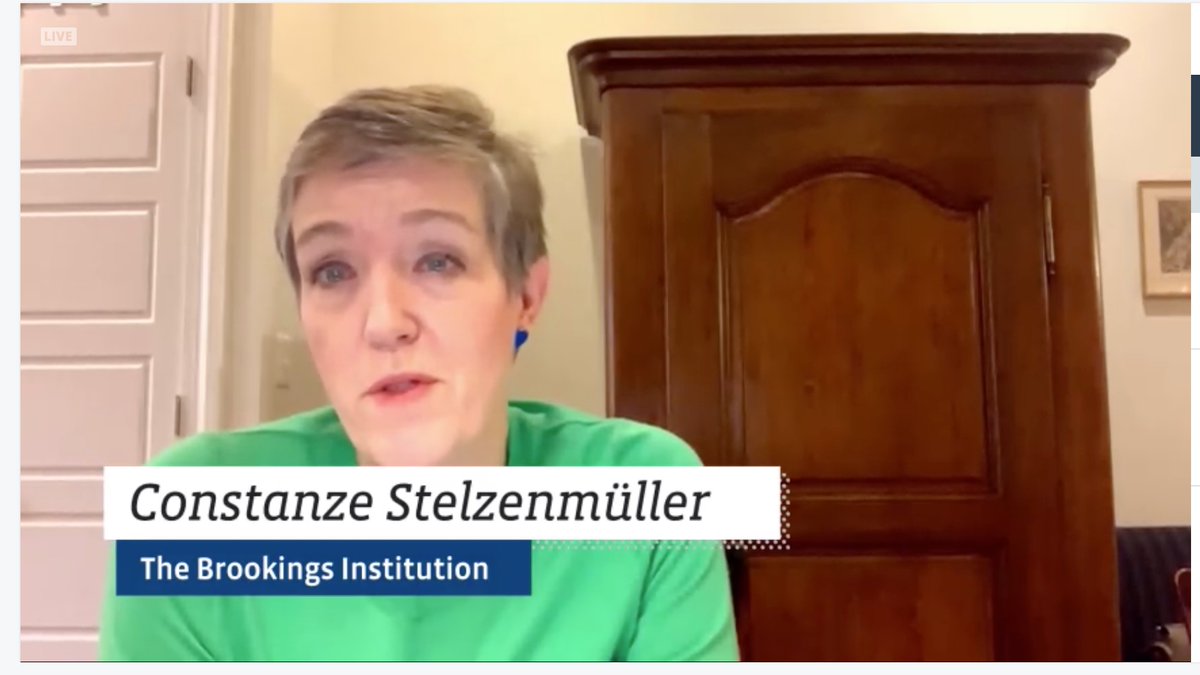AmChamGermany's tweet photo. "The first priority in Joe Biden’s #ForeignPolicy has to be managing the assertive rise of #China." - Dr. Constanze Stelzenmüller @ConStelz from @BrookingsInst in our first panel at the #TransatlanticBusinessConference. #tbc2020 https://t.co/VJrwrHCj2x
