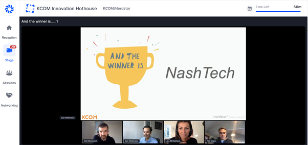 NashTech_'s tweet photo. We are really proud to announce that we won @ExpoHumber #TechWeekHumber2020 @KCOMhome #KCOMInnovationHothouse challenge. Well done to team NashTech Nam Anh for the effort and passion you've put in to create the e-Academy platform ๐ฅณ๐๐ https://t.co/80nKnfU69y