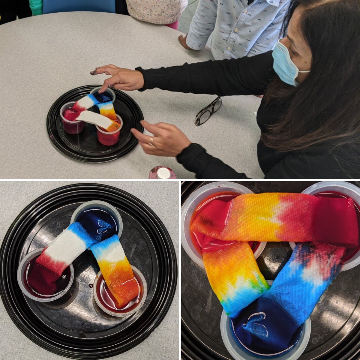 PerthPanthers's tweet photo. Room 110 is experimenting with a travelling rainbow to brighten our day. Thanks @ontariosciencecentre #thisisfdk @tdsb @TDSB_PerthAve https://t.co/3yoyx4bwp5