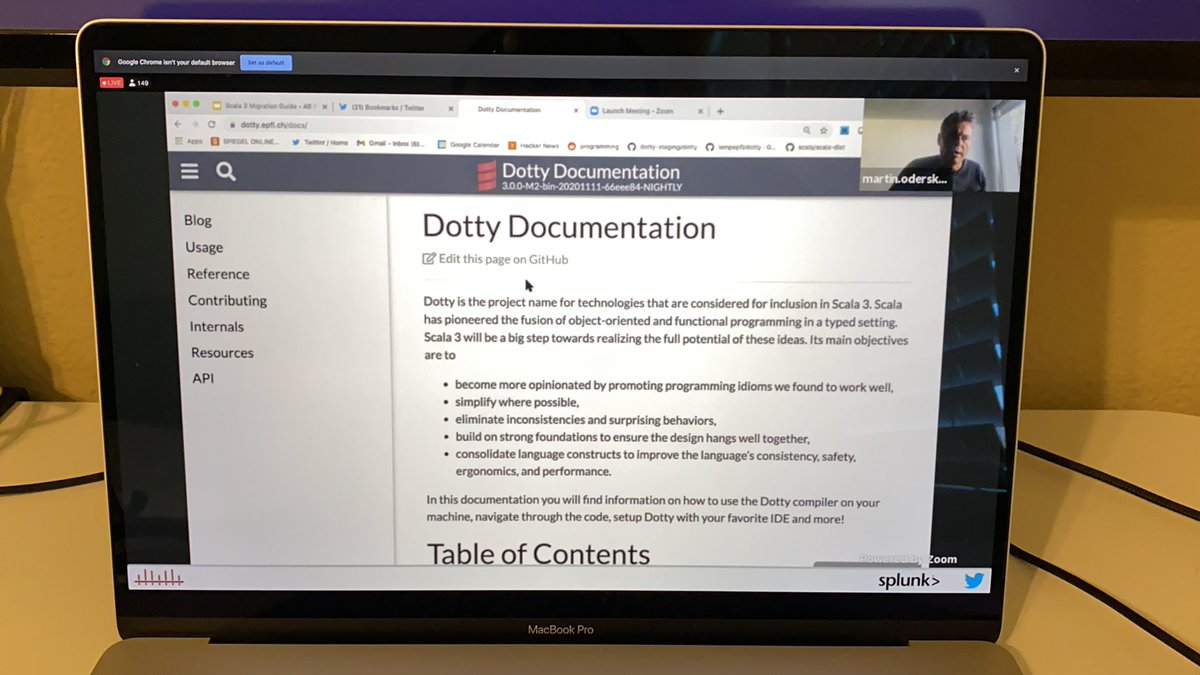 SalarRahmanian's tweet image. Enjoying starting the day with the keynote @ScaleByTheBay by @odersky #scala3  #ScaleByTheBay