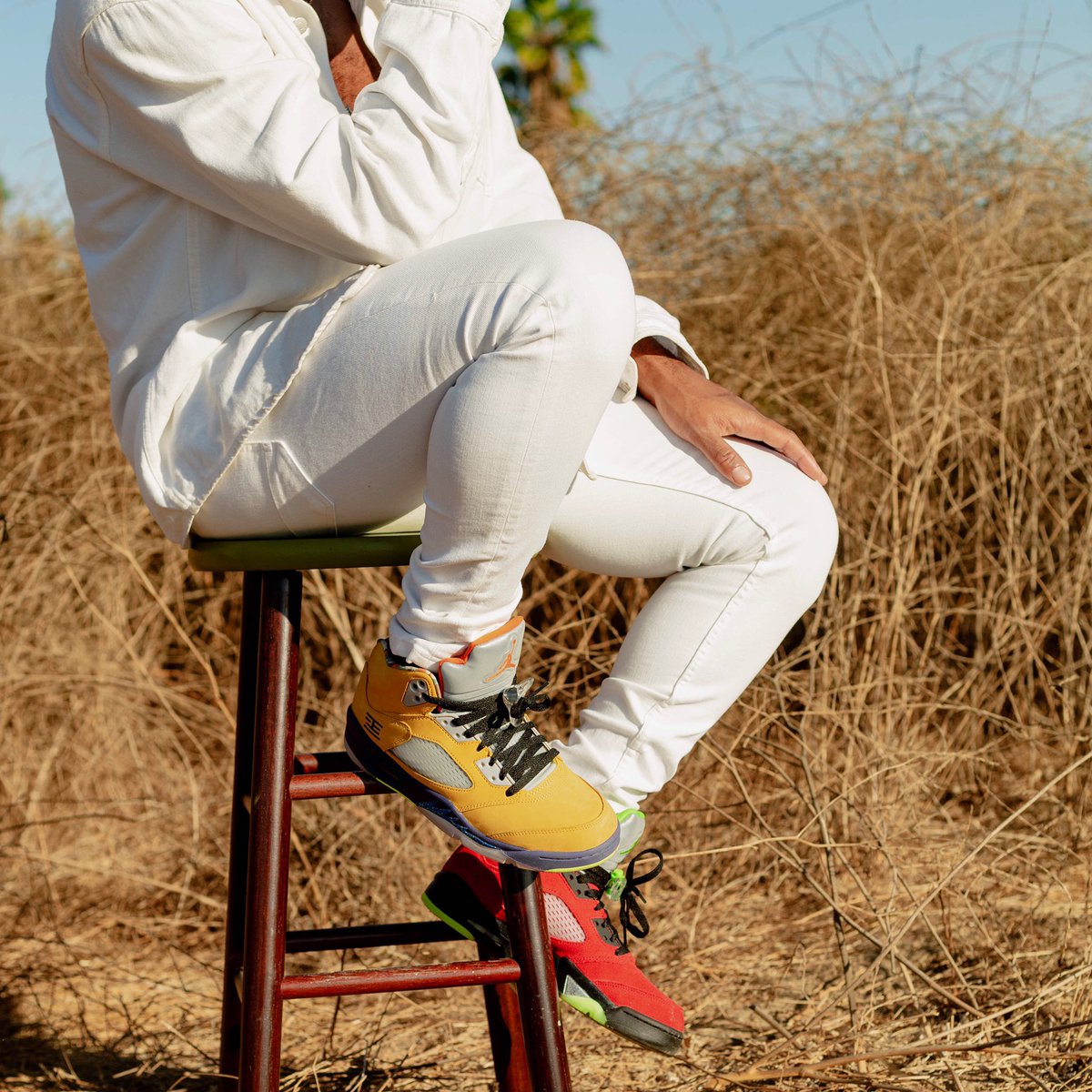 jaylienwesley's tweet photo. air jordan 5 ‘what the’ out now. much love to @ShoePalace & @Jumpman23 . respect the brand. #blessandsee https://t.co/2DgvFsj0LG