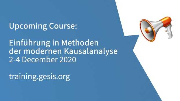 Noch ein paar Plätze frei in unserem Workshop mit <a href="/gebel_michael/">Michael Gebel</a> 

Register now: bit.ly/Kausalanalyse