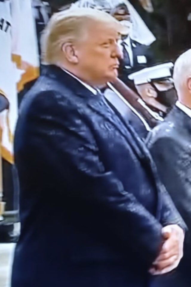 AMFourn's tweet photo. @BagdMilkSoWhat Whoa. Looks like someone’s been rage/stress eating... #trumpisfat #trumpisnotwell #obeseturtle https://t.co/5V5DfzJVh4