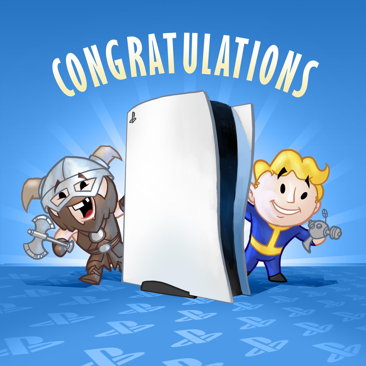 BethesdaStudios's tweet photo. Happy #PS5 launch day, @PlayStation! 🎉 Sending our congratulations to the entire team! https://t.co/HL4KmFpjdI