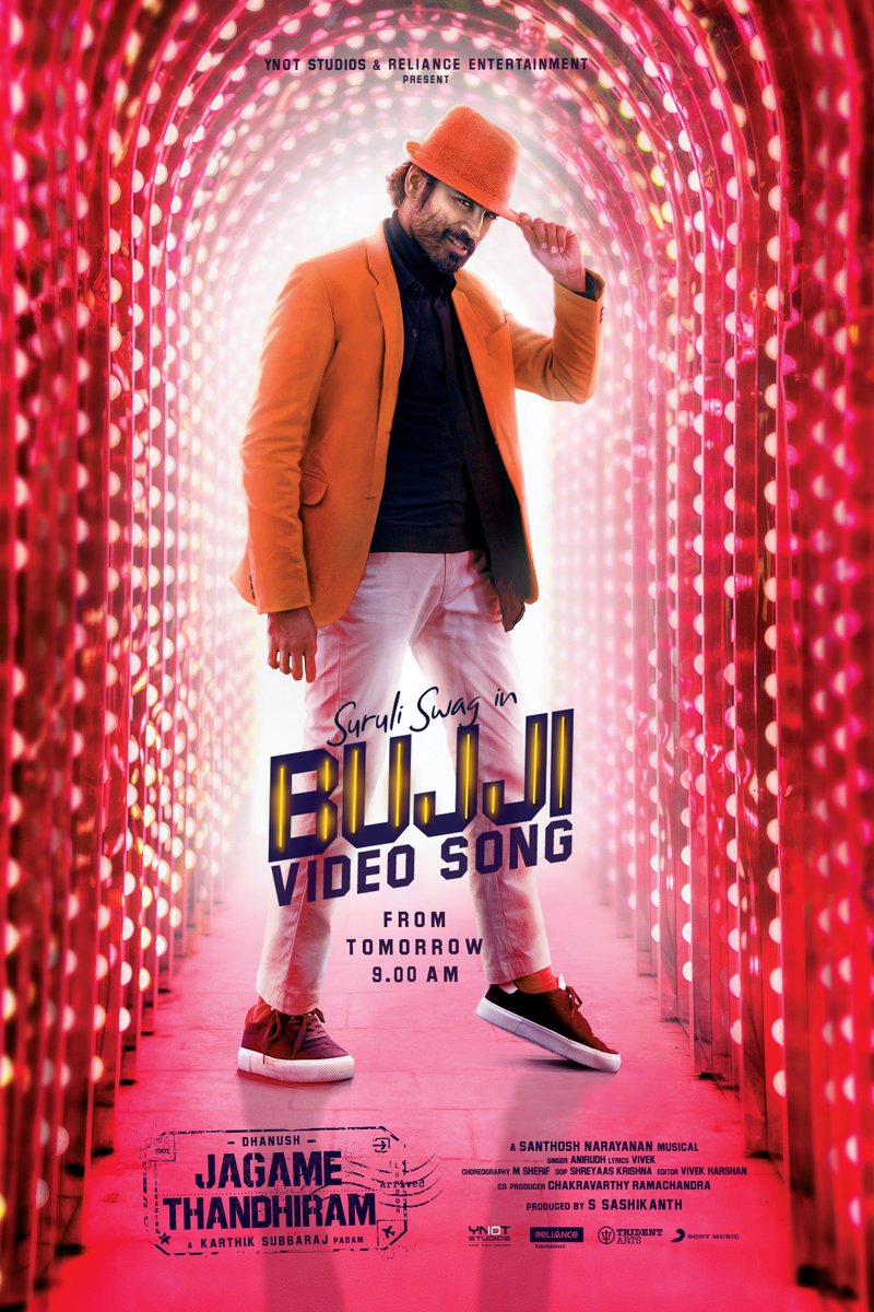 ChennaiTimesTOI's tweet photo. On that note, how cool is namma @dhanushkraja's #SuruliSwag? 😎
#BujjiVideoSong from tomorrow 9am! Be ready, fans! https://t.co/MABK3i6ZXG