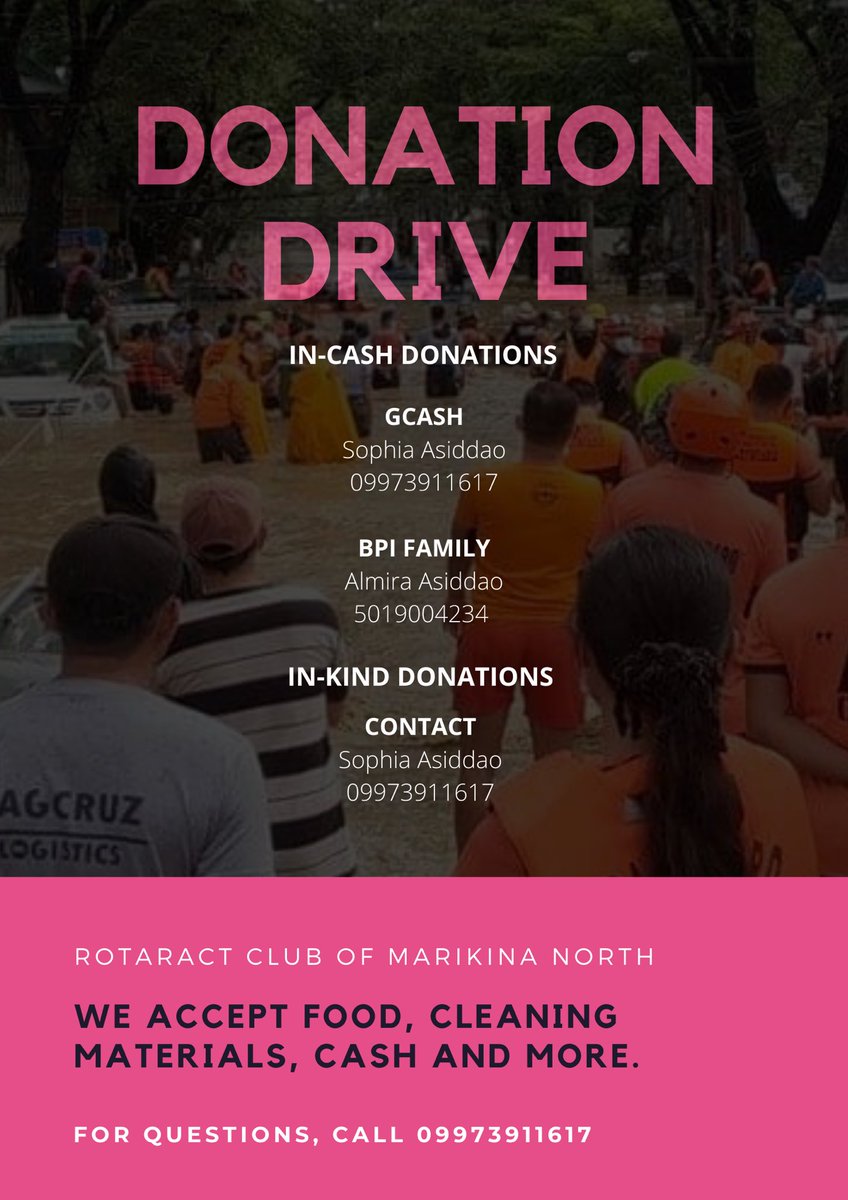 RotaractMN's tweet photo. No matter how big or small you give, it is the willingness to lend a hand to the people in our community so they can stand back up again that makes a difference. 

Donations can be sent through the info below. We have also attached a QR code in case you want it. 🙏🏻 #UlyssesPH https://t.co/NBlp1su4Oa