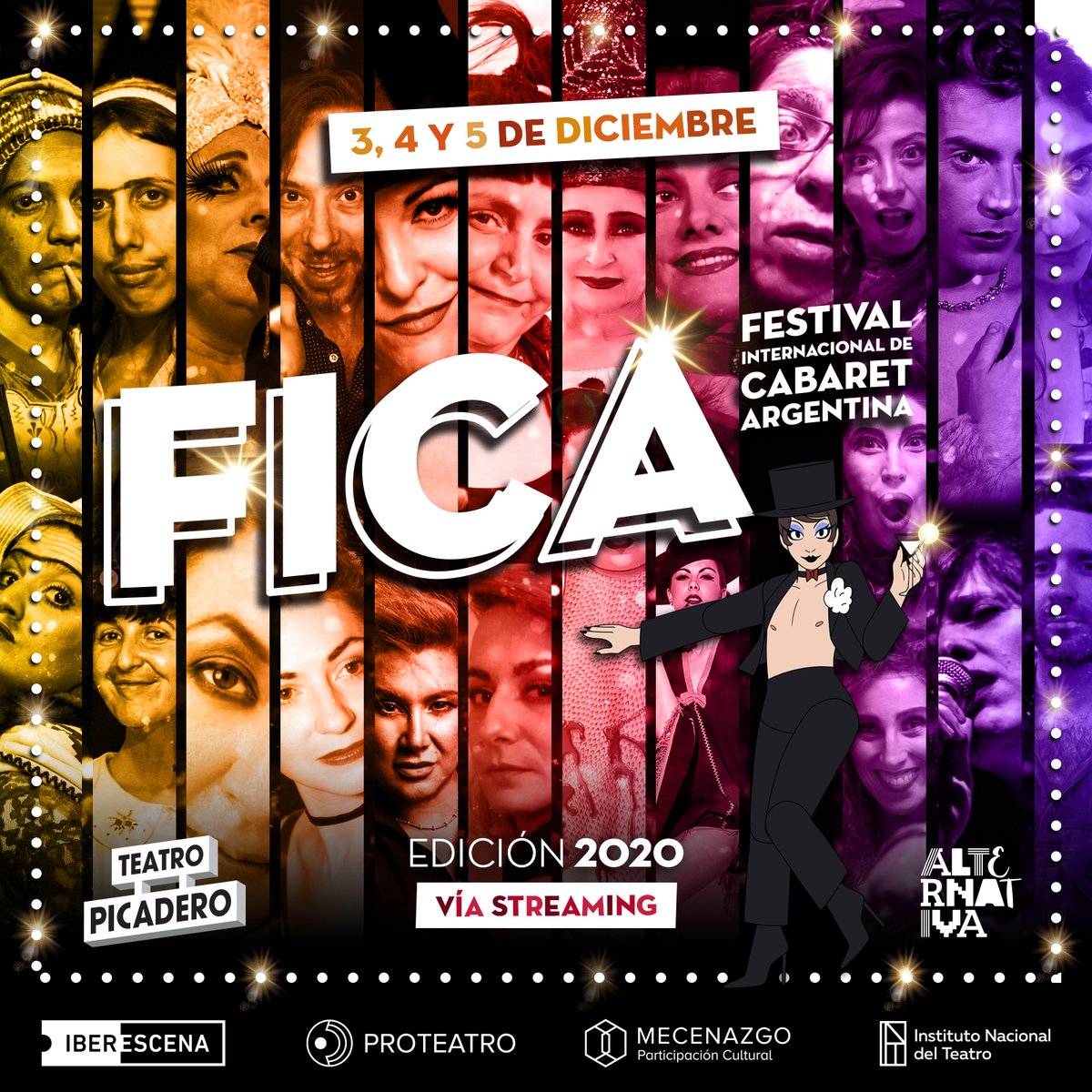 FICAcabaret's tweet photo. Son tiempos complejos pero decidimos no bajar los
brazos y apostar a defender la edición 2020 con todo y
por eso, les invitamos a que nos acompañen y nos
ayuden a seguir creciendo!
Las entradas estarán muy pronto a la venta en Alternativa Teatral🎫😍 
GRACIAS! https://t.co/1VXKy9ZwWP
