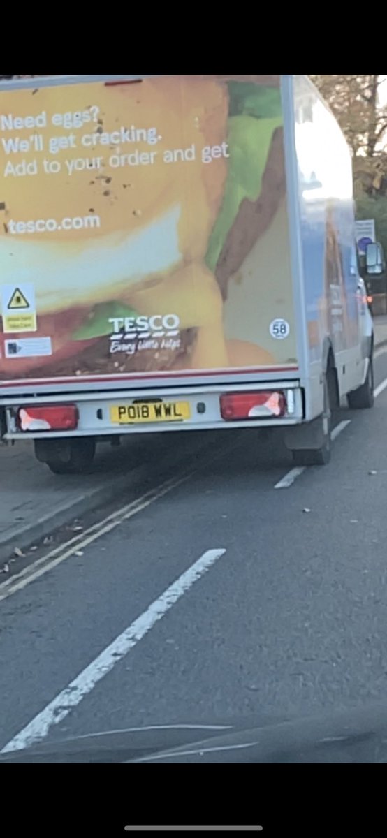 drewblackbeard's tweet photo. Thatโs nice of #Tesco. In the car after picking up the child. #tesco delivery van pulls up the road and scratches my car bumper and drives off #Bedfordshire #Bedford #tesco #denmarkroad https://t.co/7z433trXRo