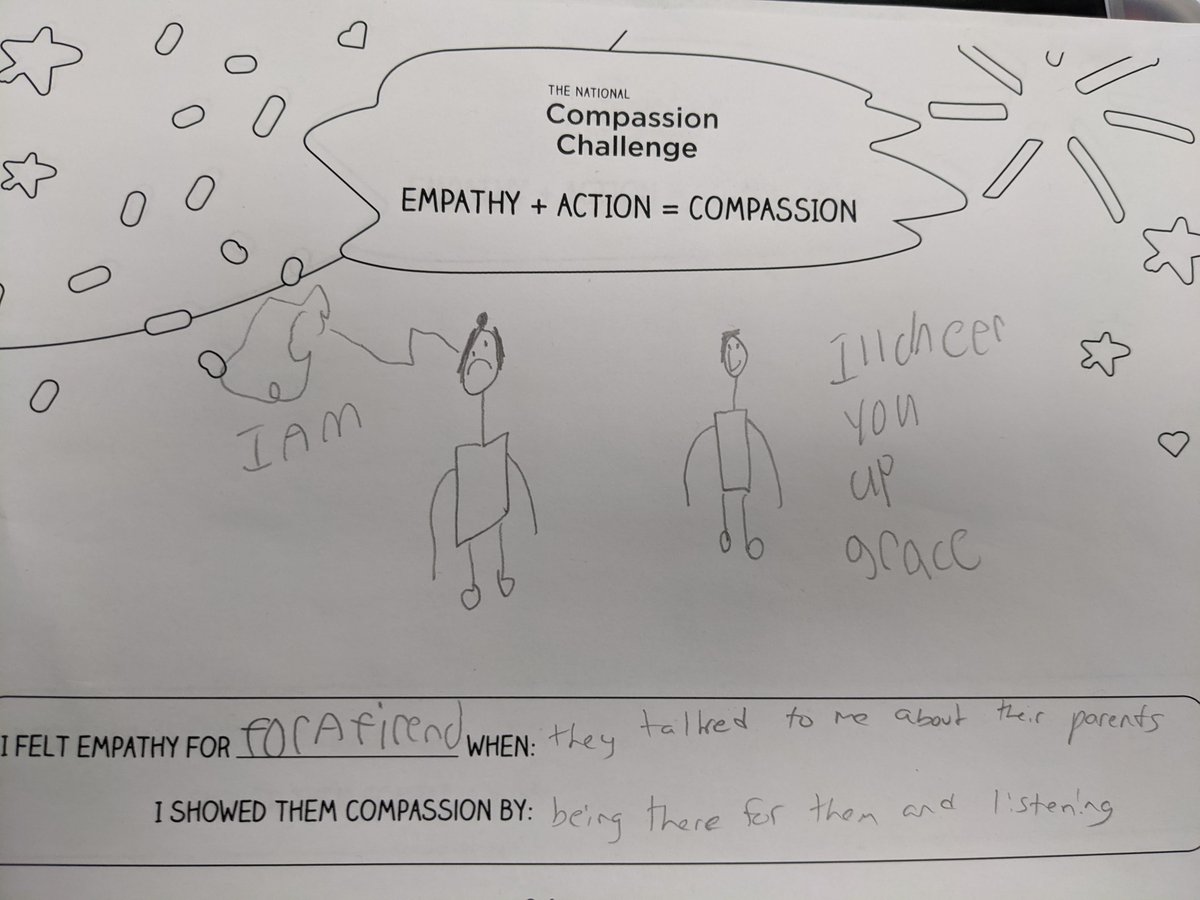 sufilindz's tweet image. Just did the @EVERFIK12 #CompassionChallenge with my 5th graders! The digital lesson helped my kids walk in another's shoes. Now I am seeing my students feelings in action. I challenge @mrdearybury  to try it out with your students! #SeeCareDo